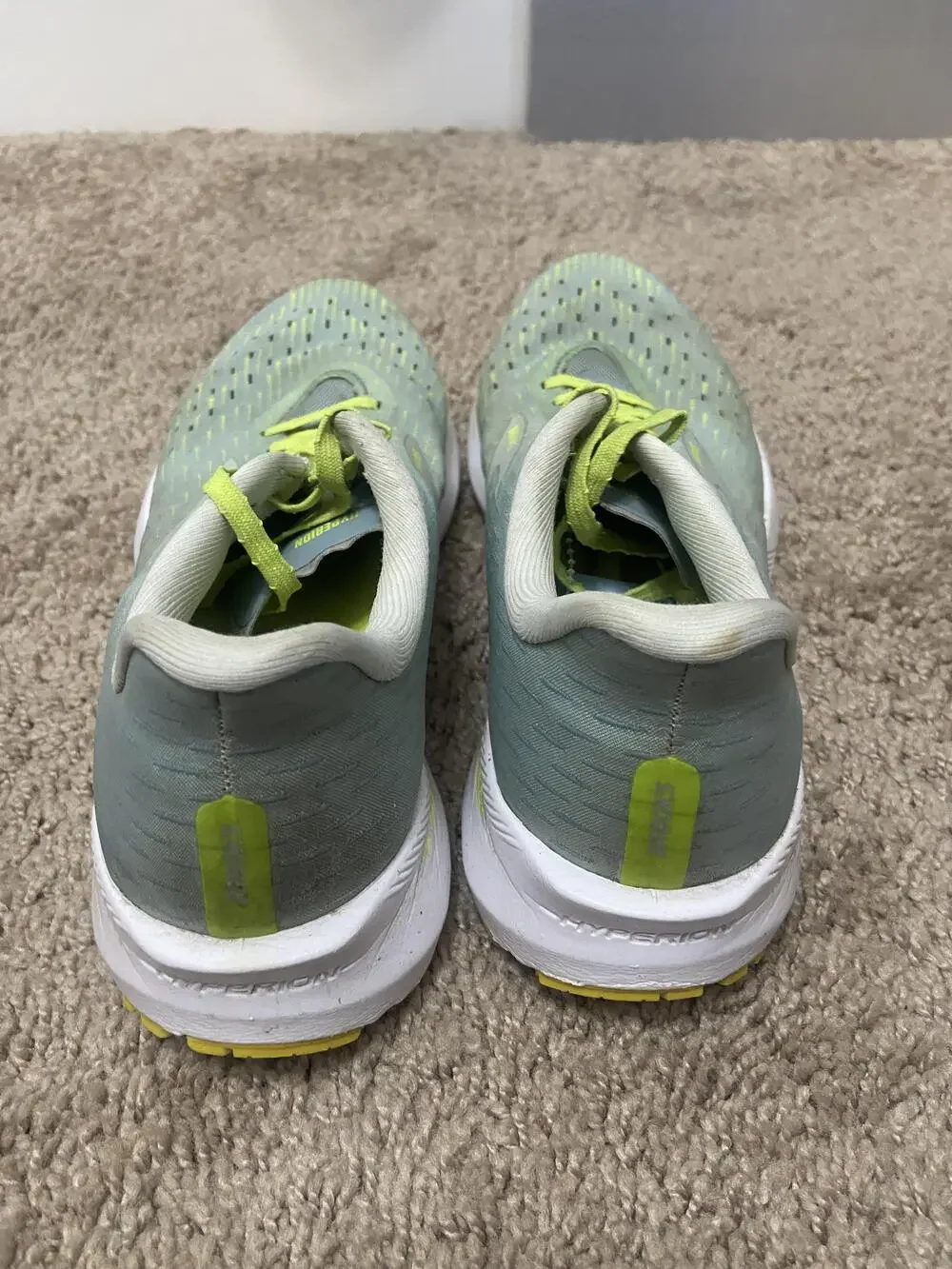 Brooks Hyperion Shoes Womens Size 10 Green Yellow Running Athletic Sneakers